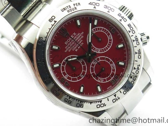 MiroTime 0116 Daytona 116520 SS UBF Best Edition Red Stick Markers Dial on SS Bracelet A Reliable 2951